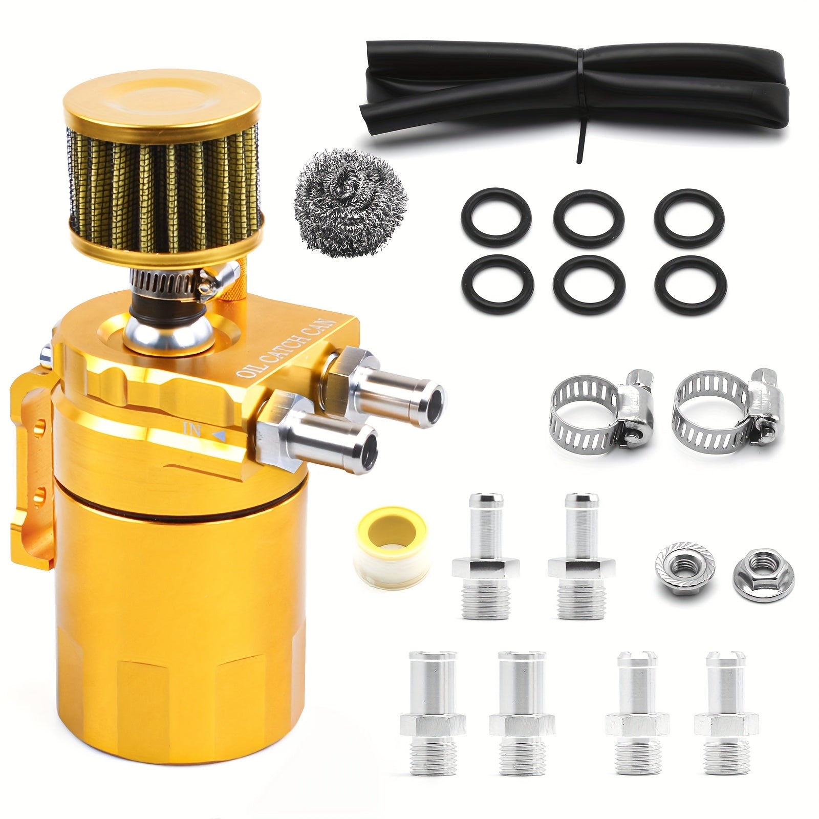 300ml Aluminum Oil Catch Can with Air Filter for Car Modification