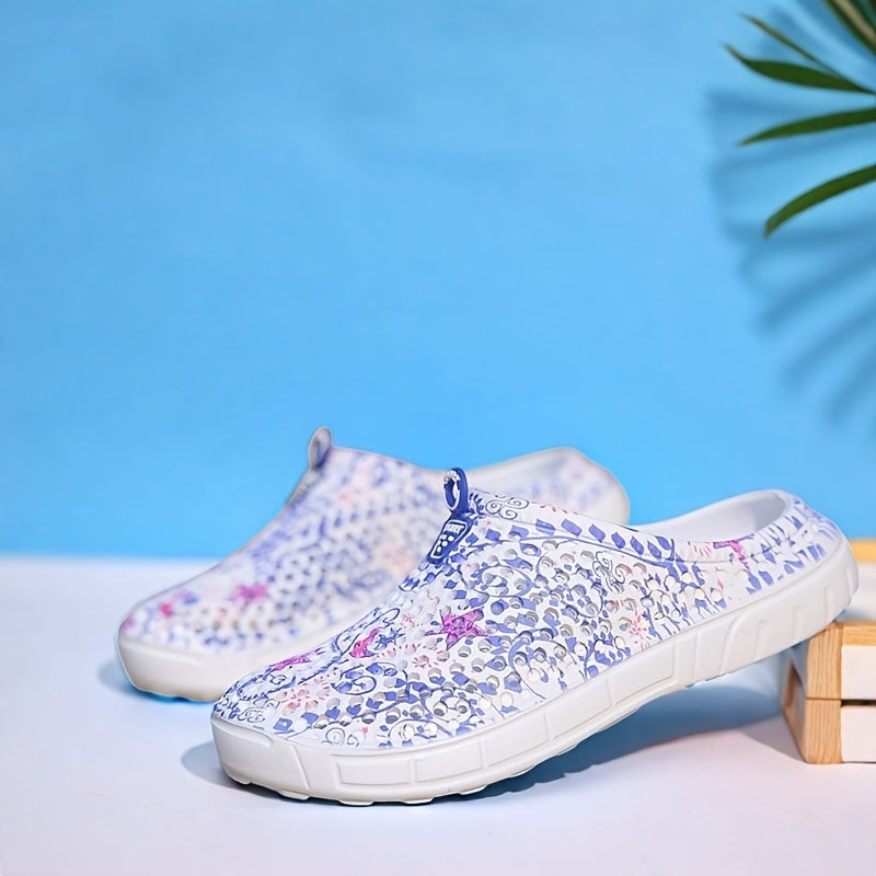 Women's Summer Indoor Slippers Lightweight Comfortable Beige Size 7-9