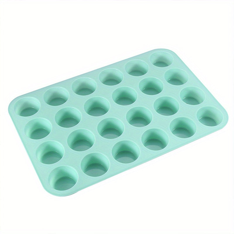 Mini Muffin Pan 24 Cavity Non-Stick Baking Mold for Cupcakes and Puddings