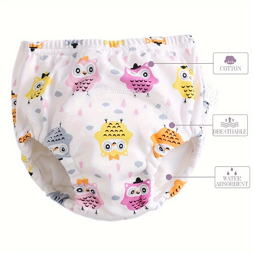 Набор из 3-х тренировочных трусиков с очаровательными и забавными узорами, идеальный для обучения и приучения к туалету