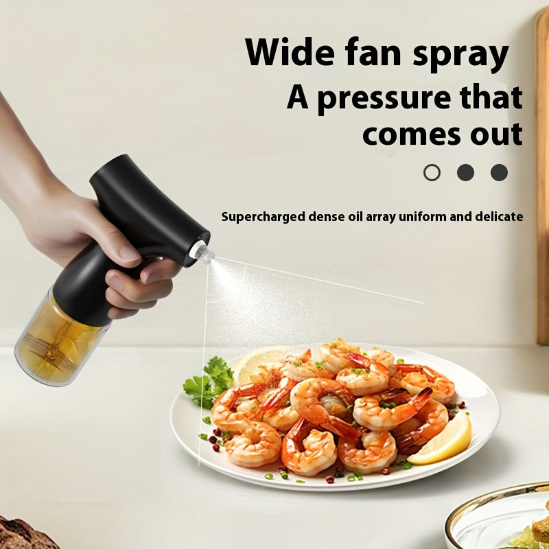 Rechargeable Oil Sprayer with Dual Switches 1L Food-Safe Kitchen Gadget Black
