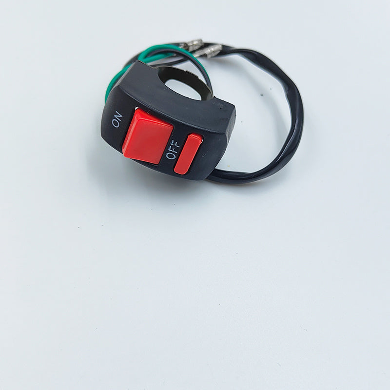 Set of 2 LED Motorcycle Lights with Switch 6500K White 1200LM for ATV UTV Scooter