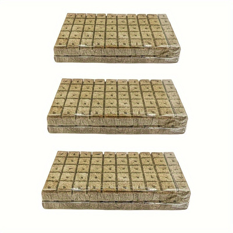 Plant Propagation Cubes Rockwool Starter Blocks for Seed Starting and Cuttings 100/200/300 Pack
