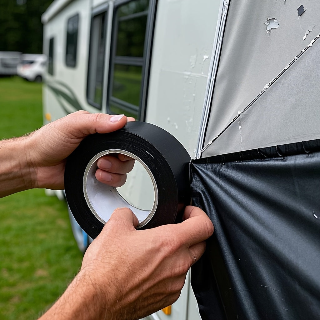 RV va chodir ta'mirlash uchun suv o'tkazmaydigan Butyl yelim lentasi 48mm x 10m, oqib ketmaslik uchun