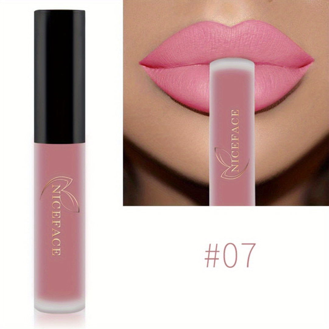 Set de gloss de labios mate para mujer, 20 colores, lápiz labial de larga duración, a prueba de manchas