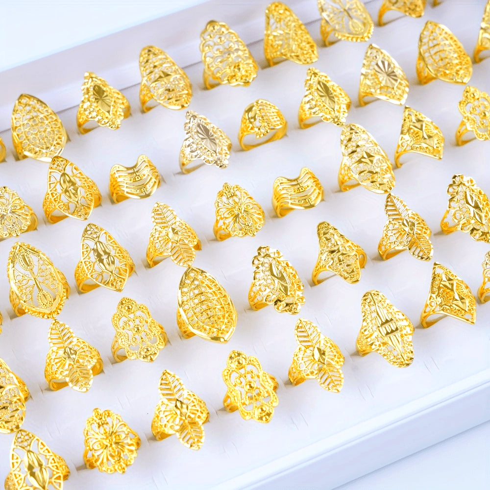 Ushbu 10 ta vintage uzukdan o'zingiz yoqtirgan rangni tanlang, retro bo'shliqlar bilan turli uslublarda, aralashtirish va moslashtirish uchun mukammal. Erkaklar va ayollar uchun mos keladi.