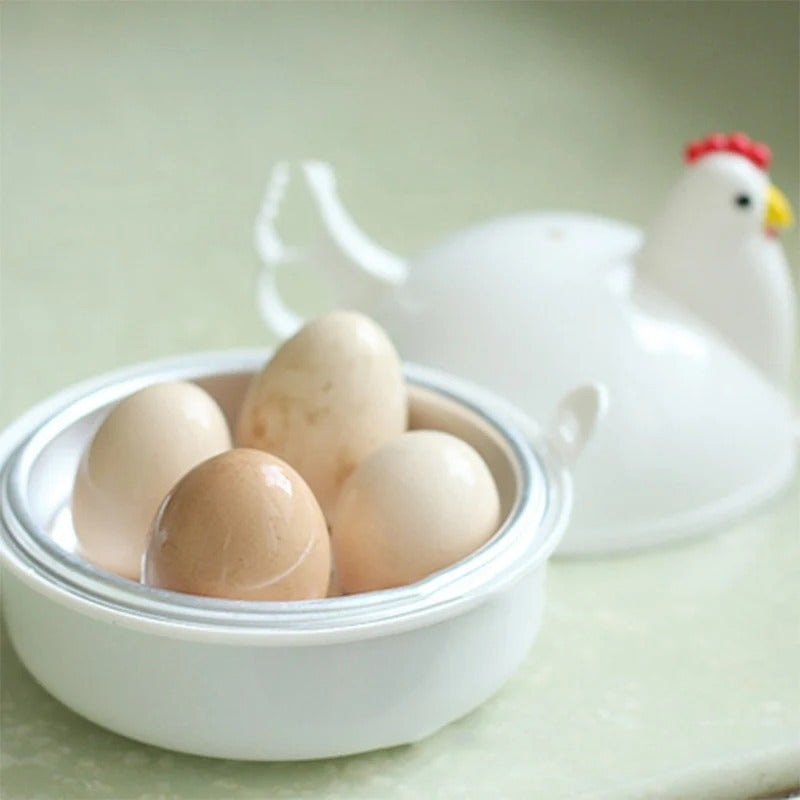Chicken-shaped egg boiling pot aluminum alloy durable PP ideal for RV outdoor travel perfect for soft or hard boiled eggs
