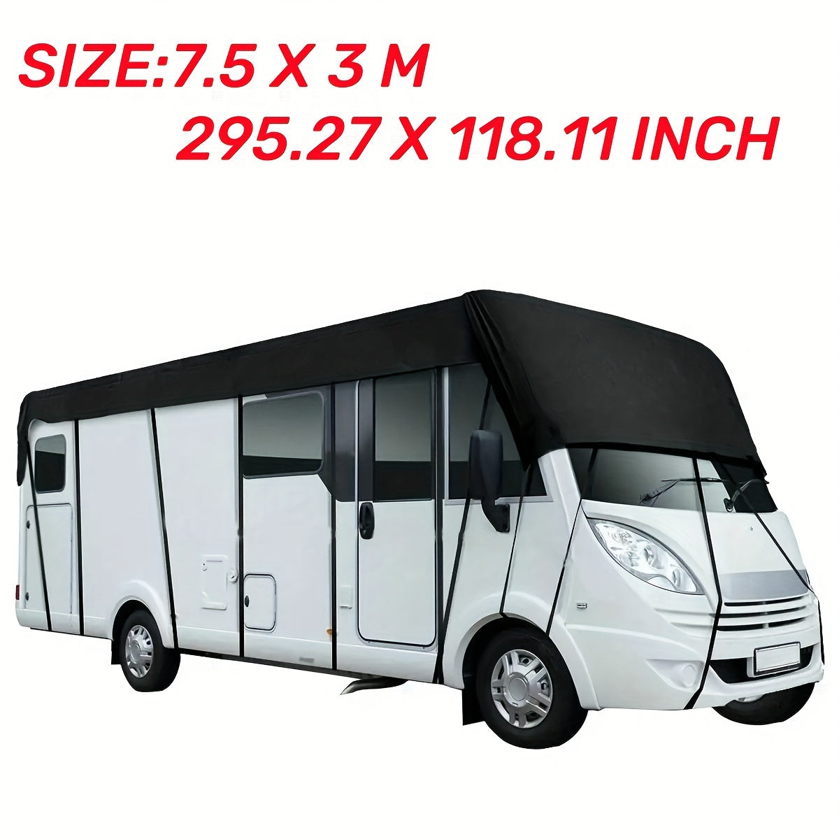 Large RV Cover Oxford Cloth Windproof Rainproof Dustproof Trailer Tent