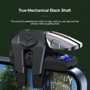 Mobile Game Controller with Assist Shooting Button for Six-Finger Operation