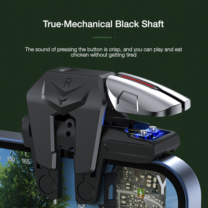 Mobile Game Controller with Assist Shooting Button for Six-Finger Operation