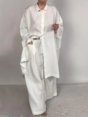 Women's Solid Color Rayon Loungewear Set with Pockets for Spring and Summer