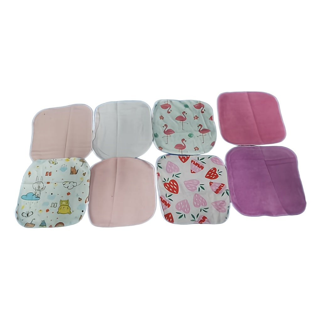 8-Pack Baby Soft Polycotton Knit Bath Towels Lightweight Infant Washcloths Mixed Color