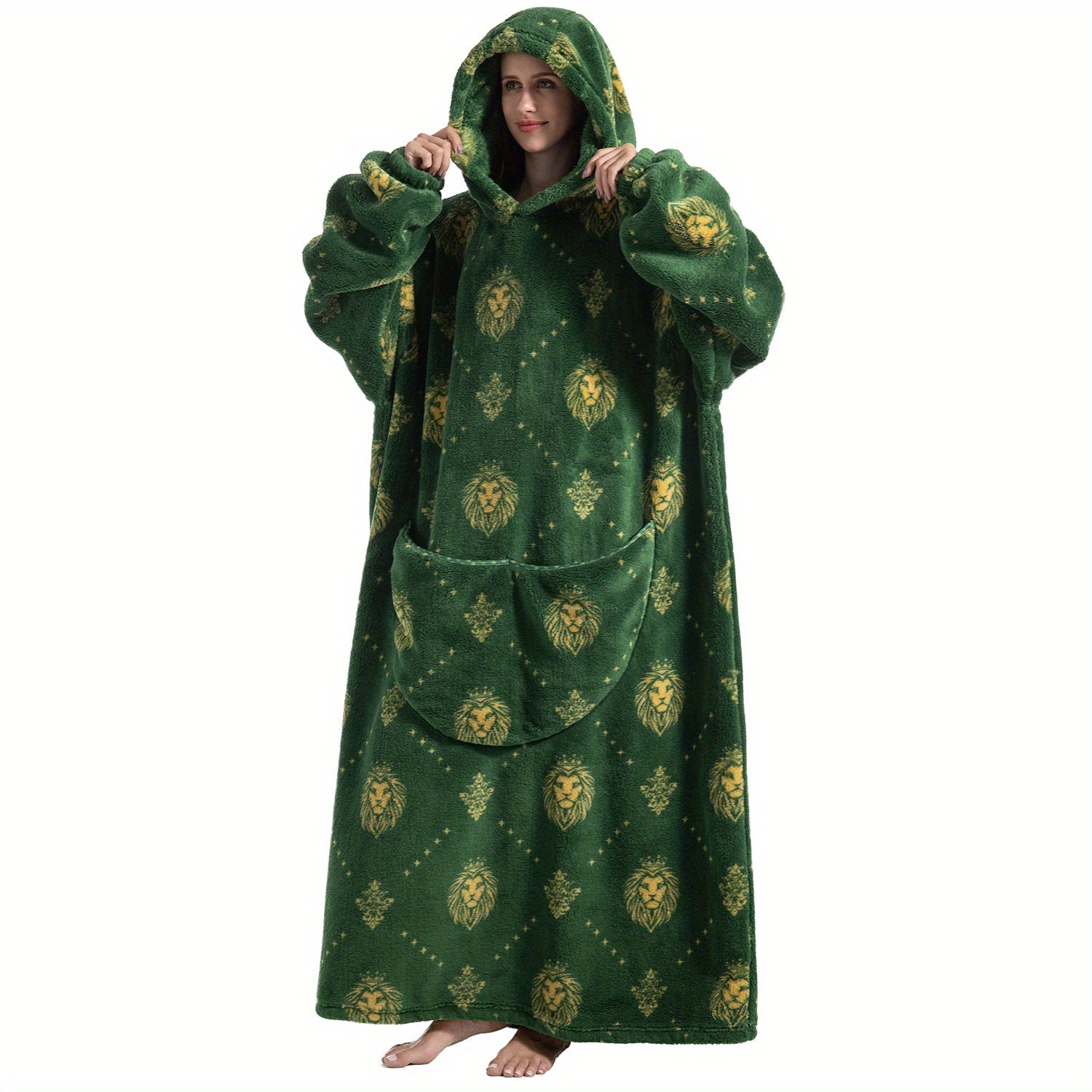 Sudadera con capucha y manta oversize para adultos, con forro Sherpa, cómoda y acogedora, ideal como regalo