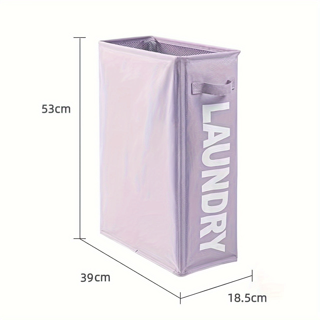 Laundry Basket with Wheels and Dustproof Mesh Cover for Clothes Transport and Sorting