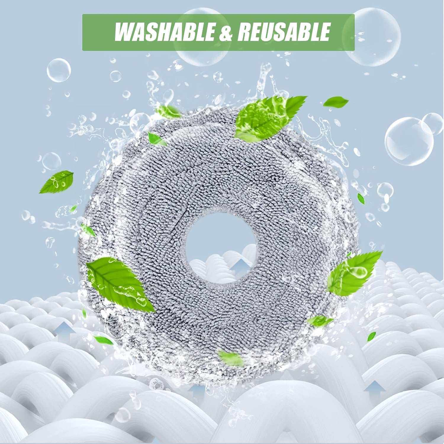 Robot Vacuum Mop Pads 4-Pack Compatible with L10s Pro Ultra X40 Ultra L10s Plus