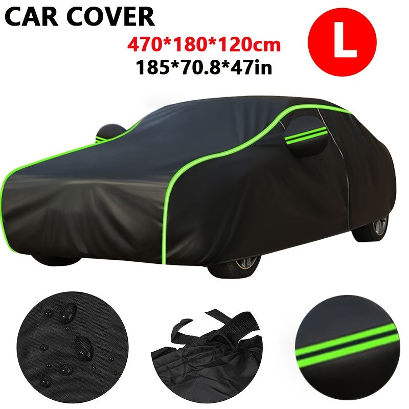 Полиэстеровая автомобильная накидка для полной защиты от солнца, дождя, снега, подходит для большинства транспортных средств