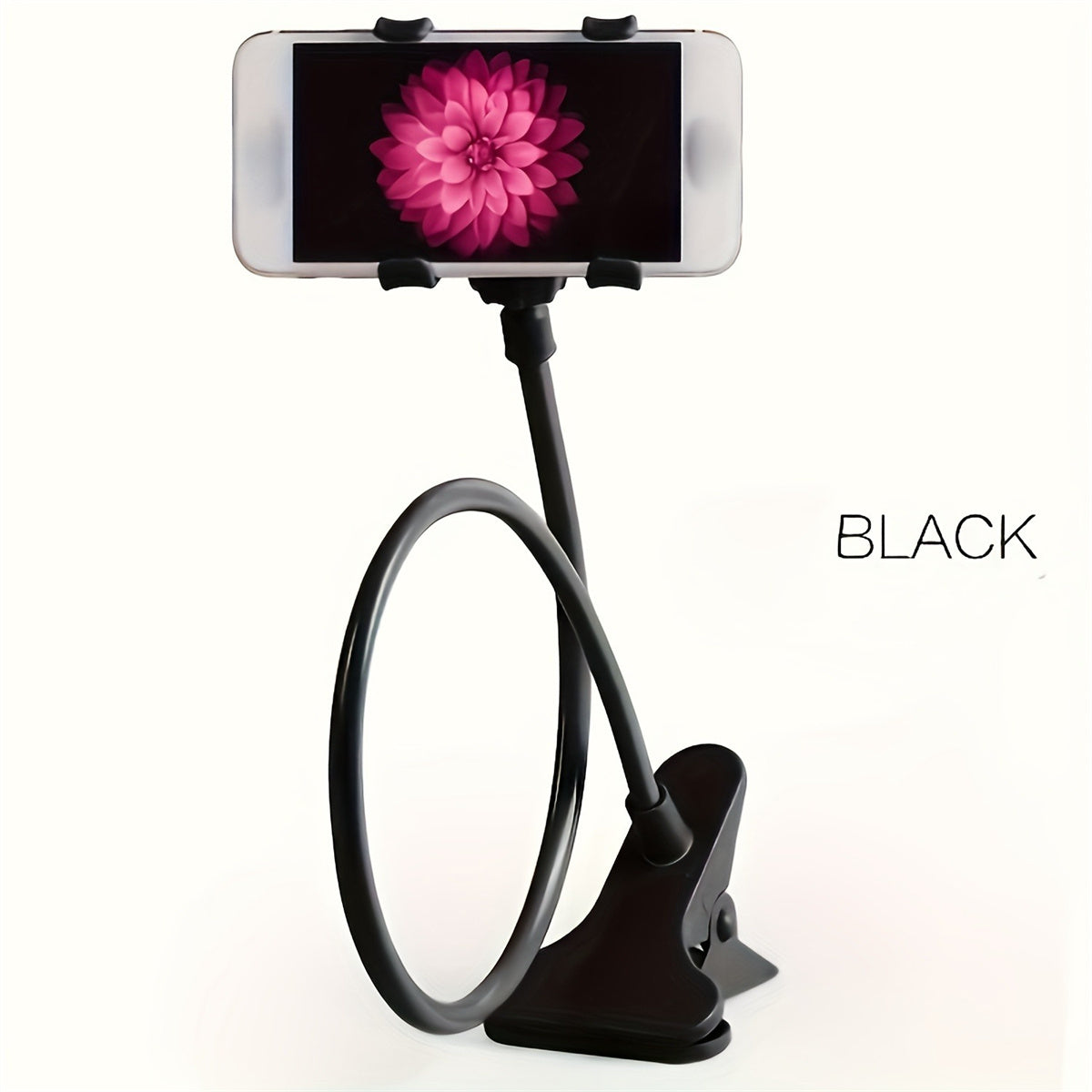 Multifunctional Mobile Phone Holder with Adjustable Clip for Bedside or Desktop Use