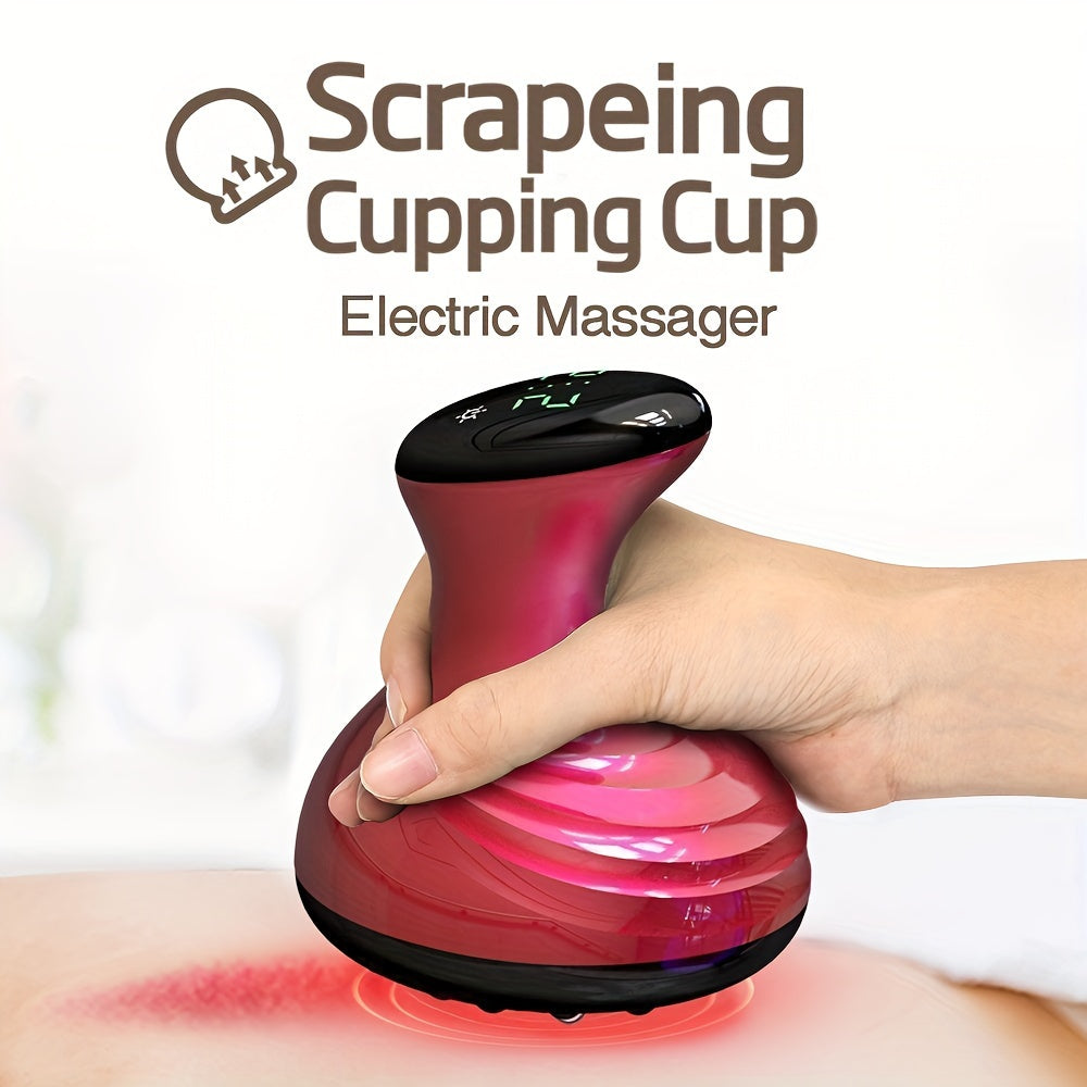 Electric Cupping Massager with Heating and Suction 9 Levels Rechargeable
