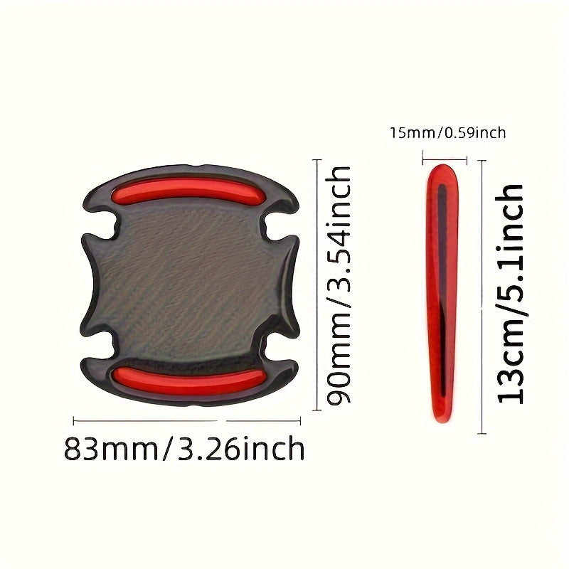 Car Door Handle Stickers Anti-Scratch Reflective Protective Film
