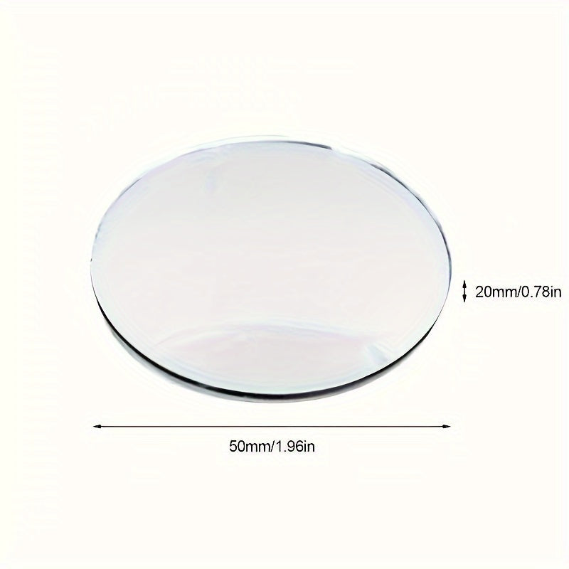 2 Pcs Universal Car Side Mirrors, Round Convex Glass, 2 Inch Diameter