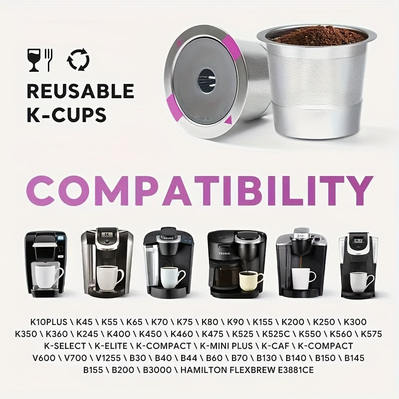 Reusable Stainless Steel Coffee Pod Filter for Keurig Single Serve Machines