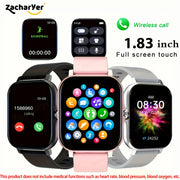 Unisex Smartwatch with Sports Modes Compatible with Android and iPhone Black