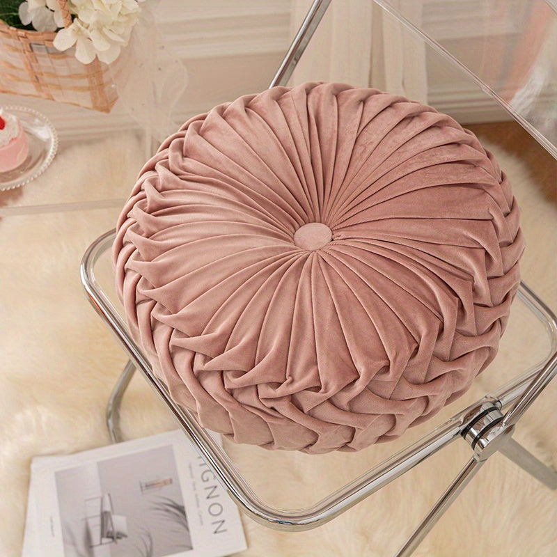 Velvet Pumpkin Pillow for Living Room Decor, Fall Autumn Cushion