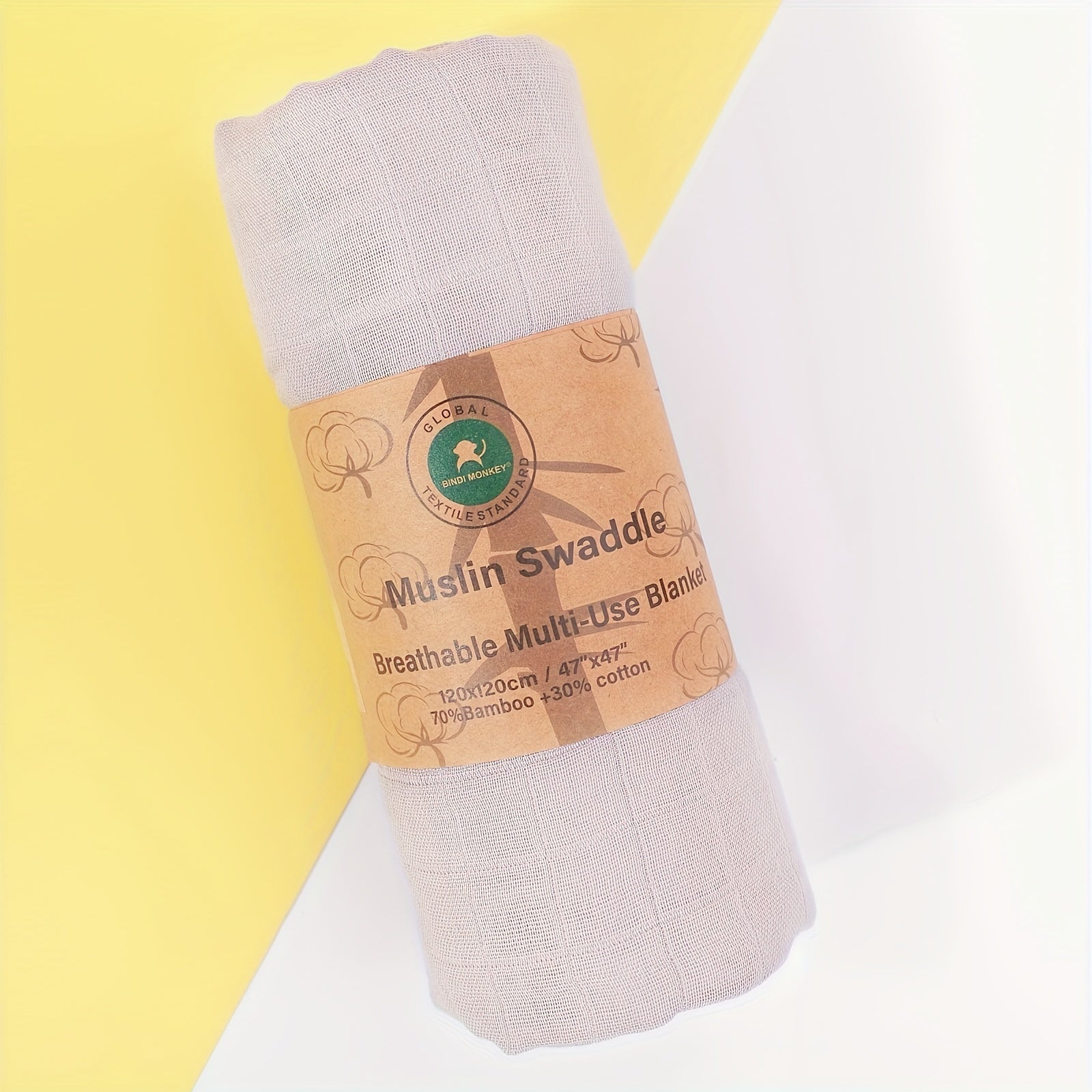 Baby Swaddle Blanket Breathable Bamboo Soft and Gentle for Newborns