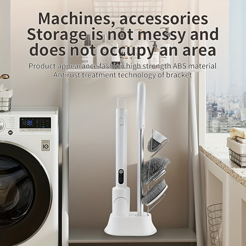 Wireless Electric Cleaning Brush with Telescopic Handle and 6 Brush Heads for Floor Bathroom Kitchen