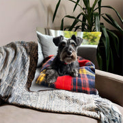 Soft Polyester Pet Blanket Tartan Cozy 45.72x45.72 cm for Sofa and Bed