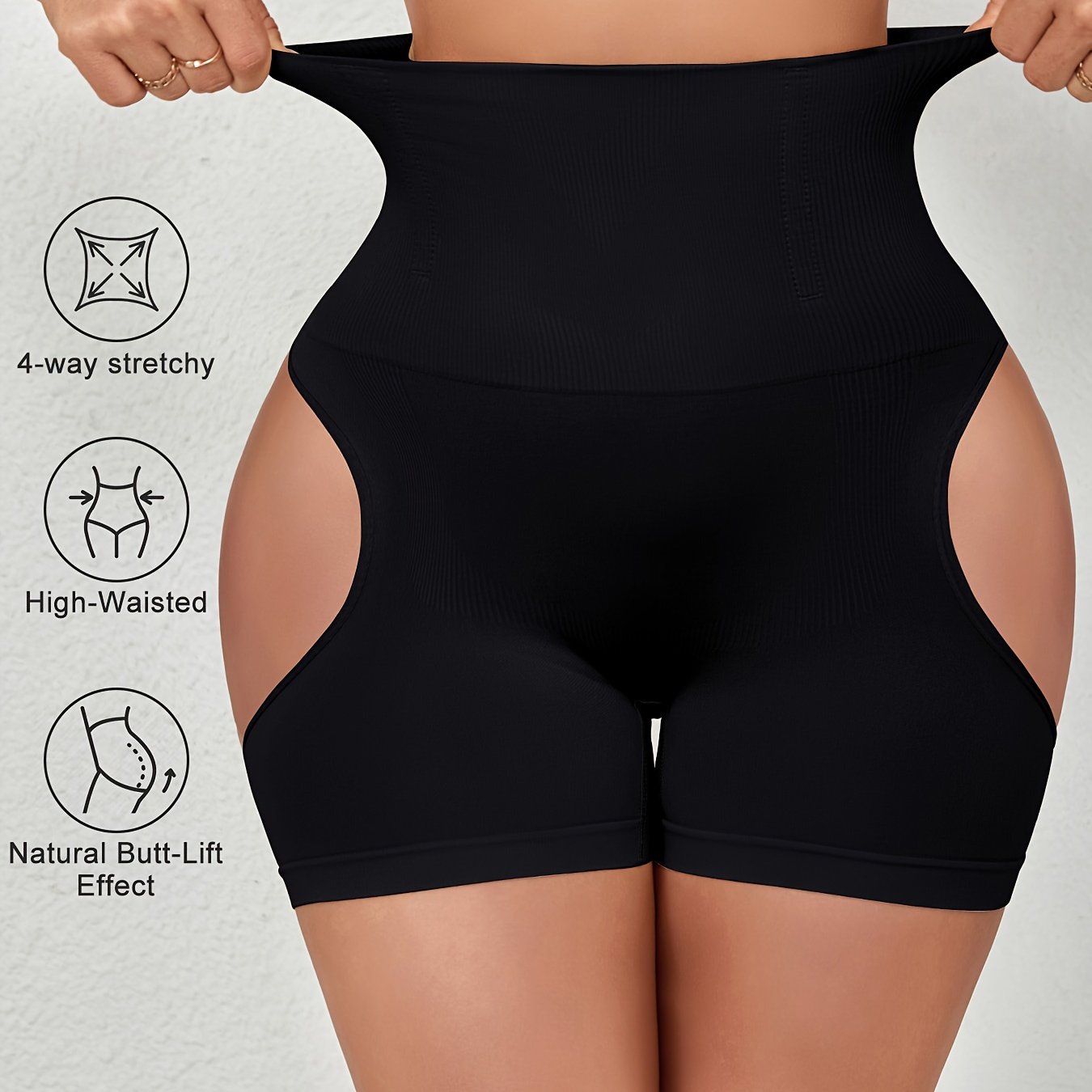 High-Waisted Tummy Control Panties for Women with Buttocks Lifting Body Shaping Shorts