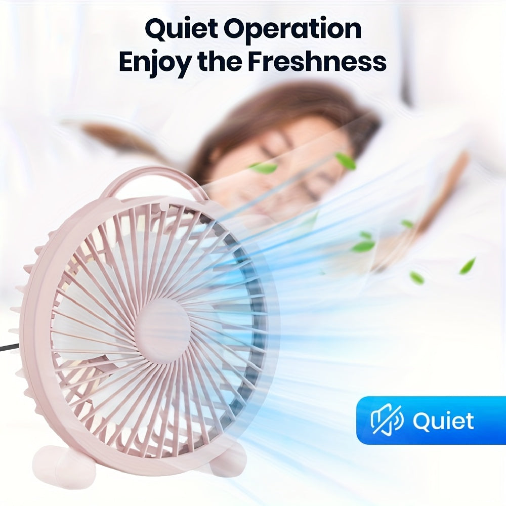 11-piece set wall hooks and portable USB desktop fan compact silent cooling for home office travel