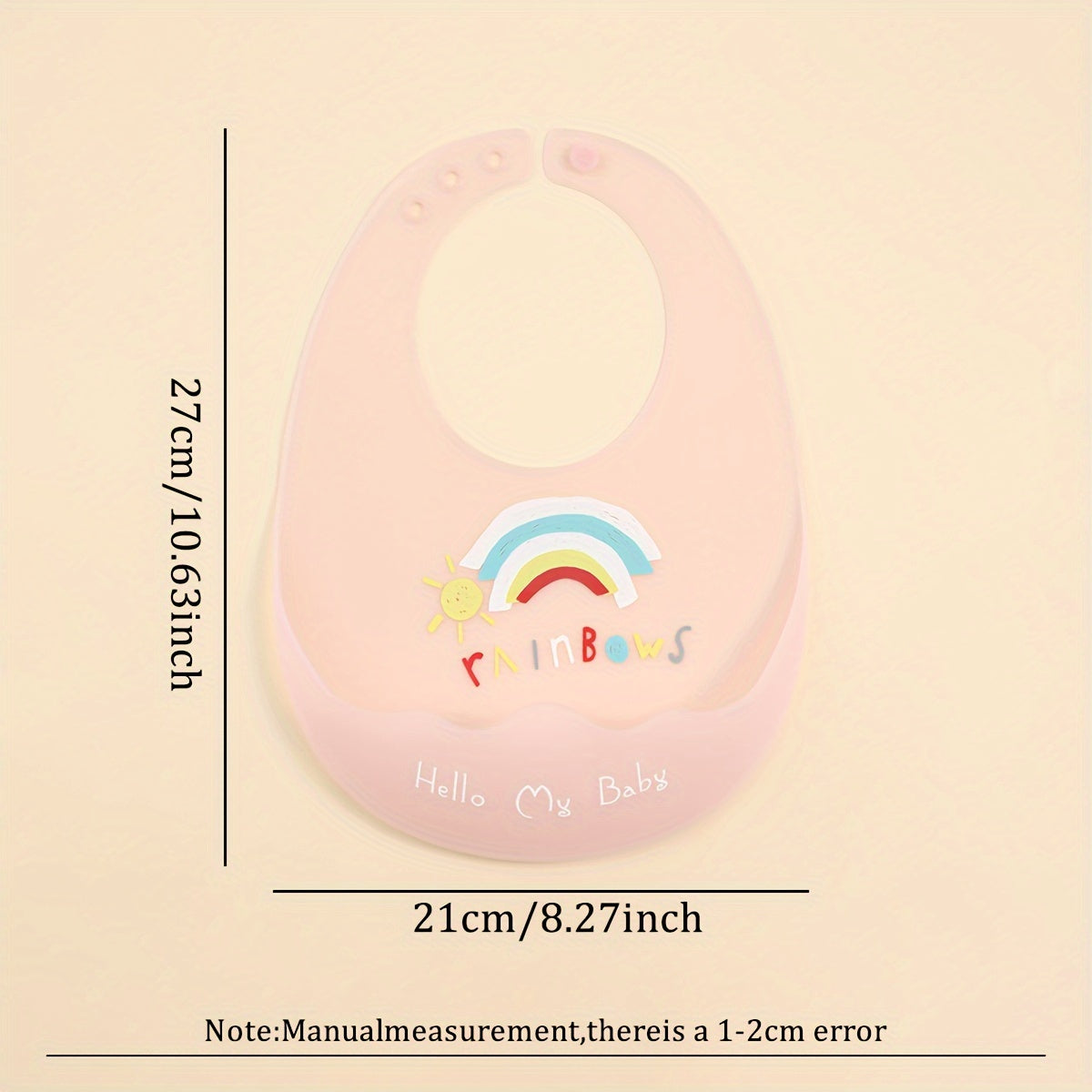 Kids Silicone Bib Waterproof and Dirt-Resistant Soft Silicone Bib for Feeding