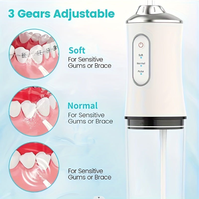 Electric Toothbrush with Oral Irrigator and Orthodontic Cleaning Device Rechargeable Lithium Battery