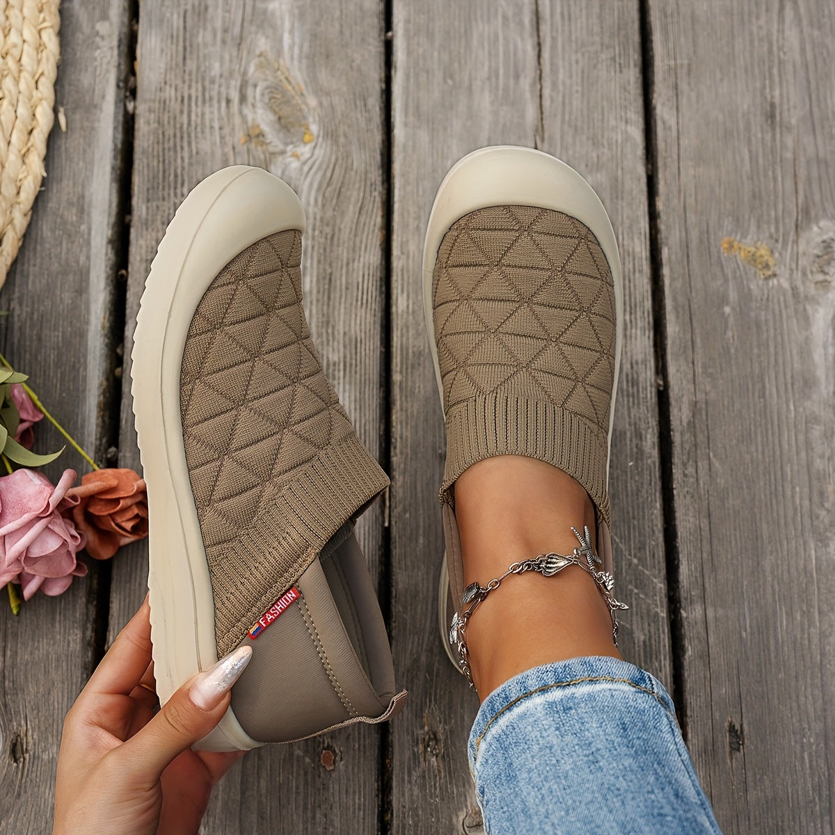 Zapatillas ligeras para mujer de estilo casual para todas las estaciones