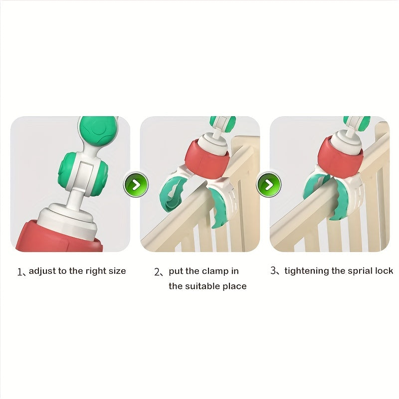 Игрушечная кроватка с колокольчиком для новорожденных, подходит для детей от 0 до 1 года, может быть подвешена на автомобильные кресла безопасности или детские коляски для комфорта и обучения.