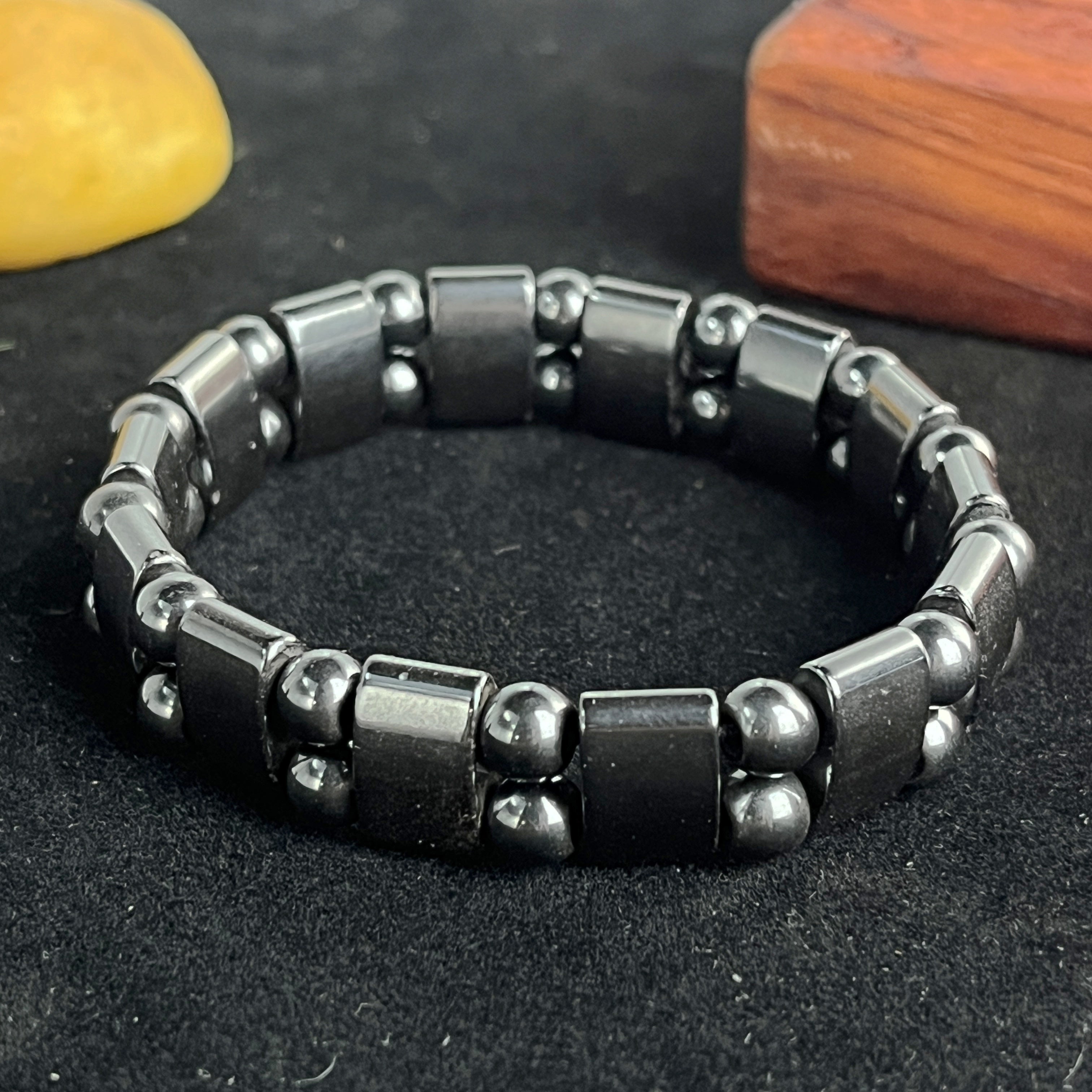 Ayollar uchun tabiiy toshlar va Terahertz davolash toshlari bilan Boho Beaded Bracelet