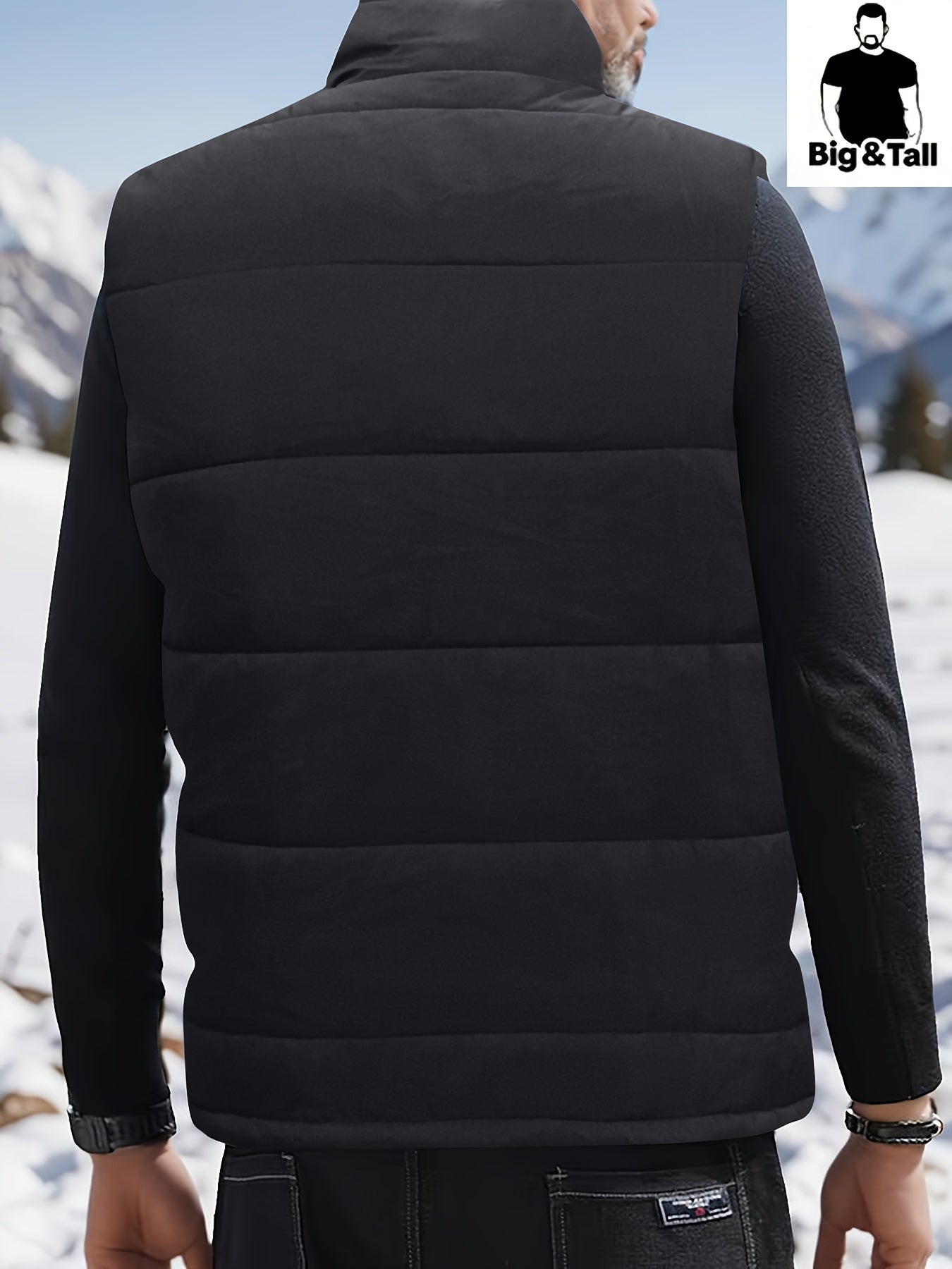 Erkaklar uchun plussiz, yengsiz, to'ldirilgan jilet, turli ranglarda, turli ranglarda, ko'krak cho'ntaklari bilan, bahor va kuz uchun mos.