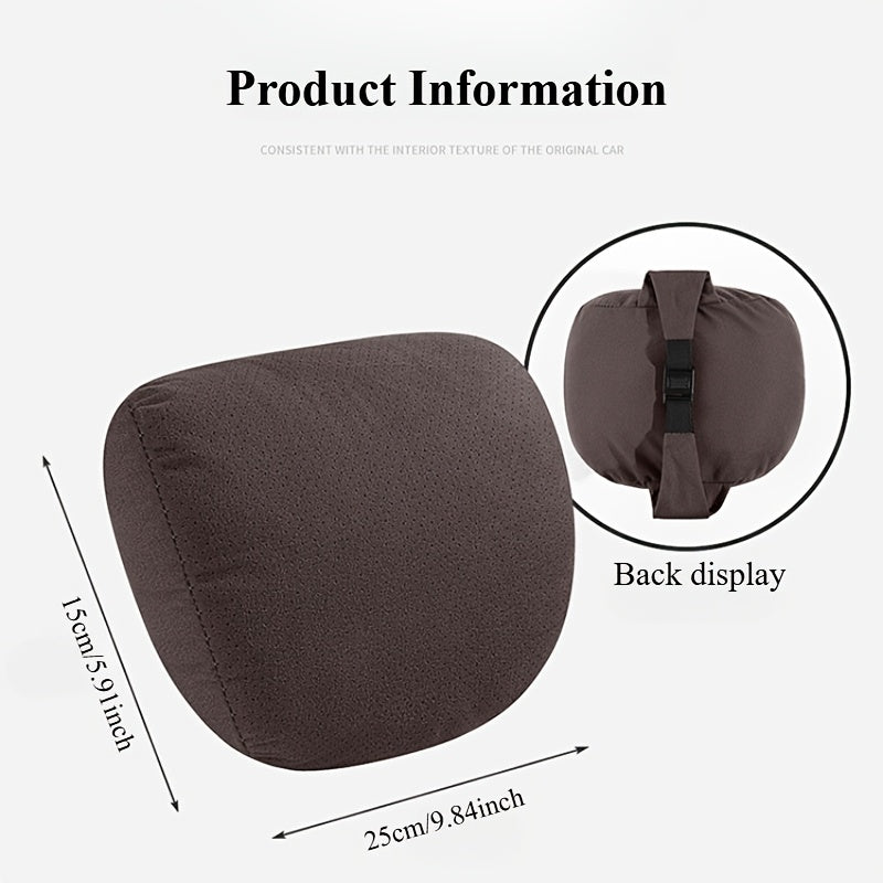 2pcs Soft Breathable Car Headrests Adjustable Neck Support Comfort Accessories