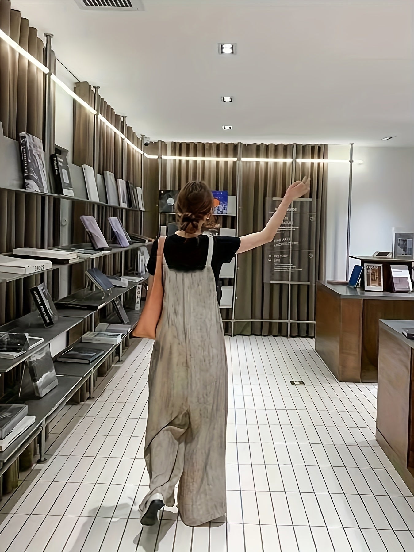 Women's Relaxed Salt System Wide-Leg Jumpsuit Summer Sleeveless