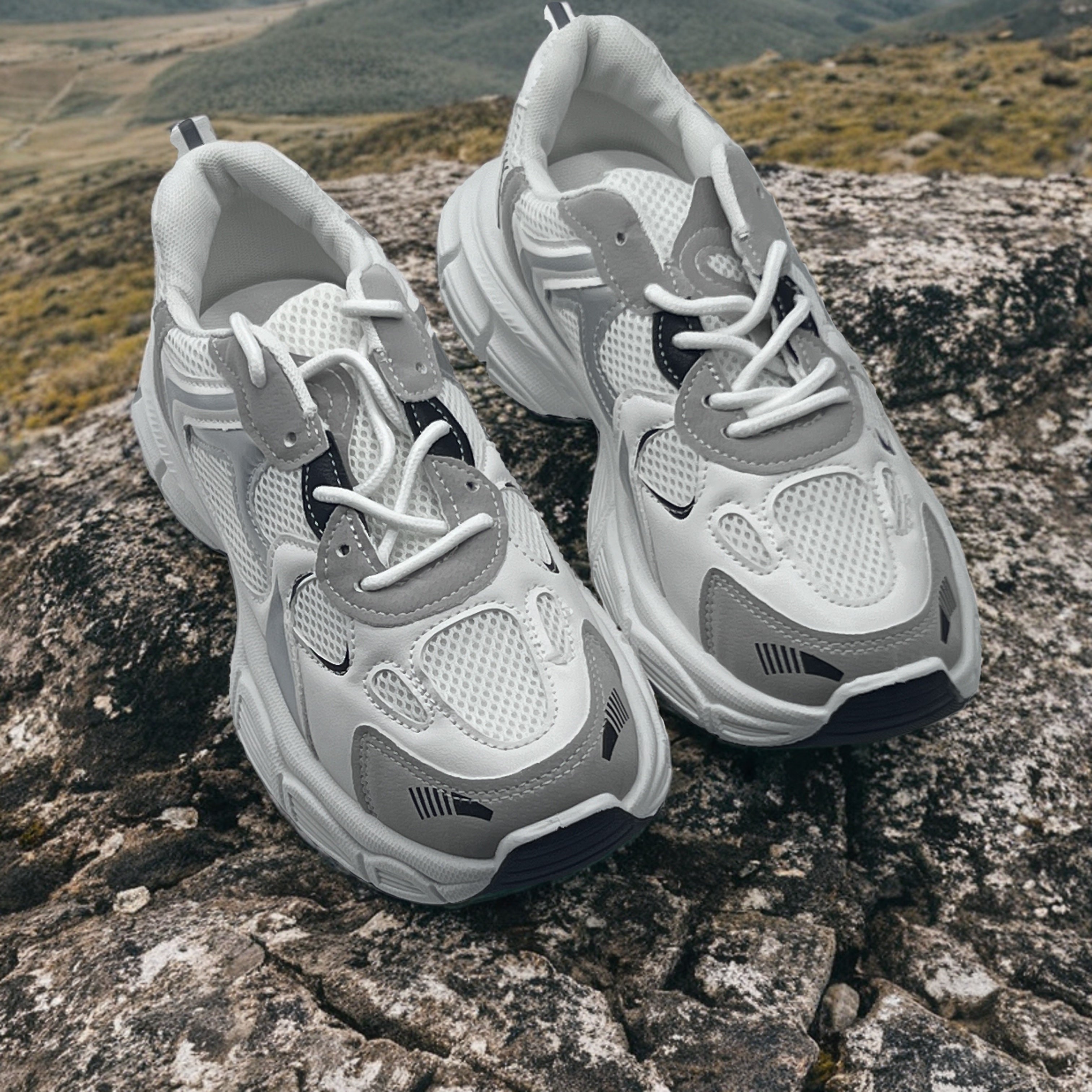 Women's Breathable Mesh Chunky Sneakers Casual Platform Walking Shoes