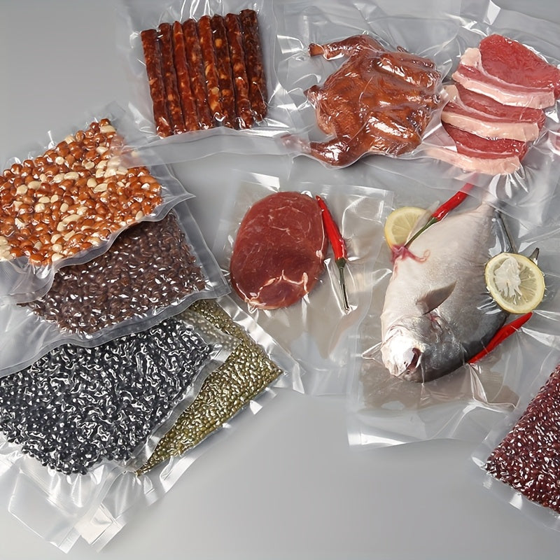 Vacuum Seal Bag Rolls in 2 3 5 Pack Textured Multi-Size Food Preservation