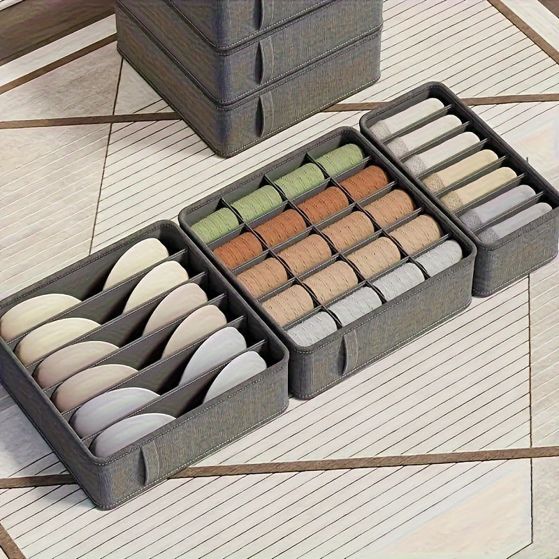 Fabric Drawer Organizers for Underwear Socks and Accessories Multi-Size Storage Boxes