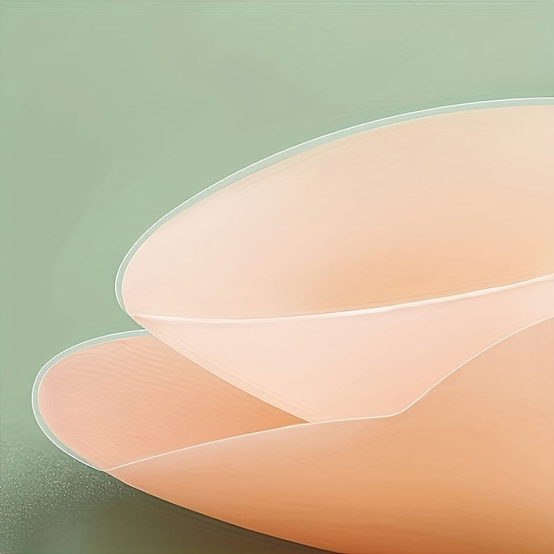 Cubiertas de pezón de silicona transpirable para mujeres, 2 pares, pasties invisibles para el pecho