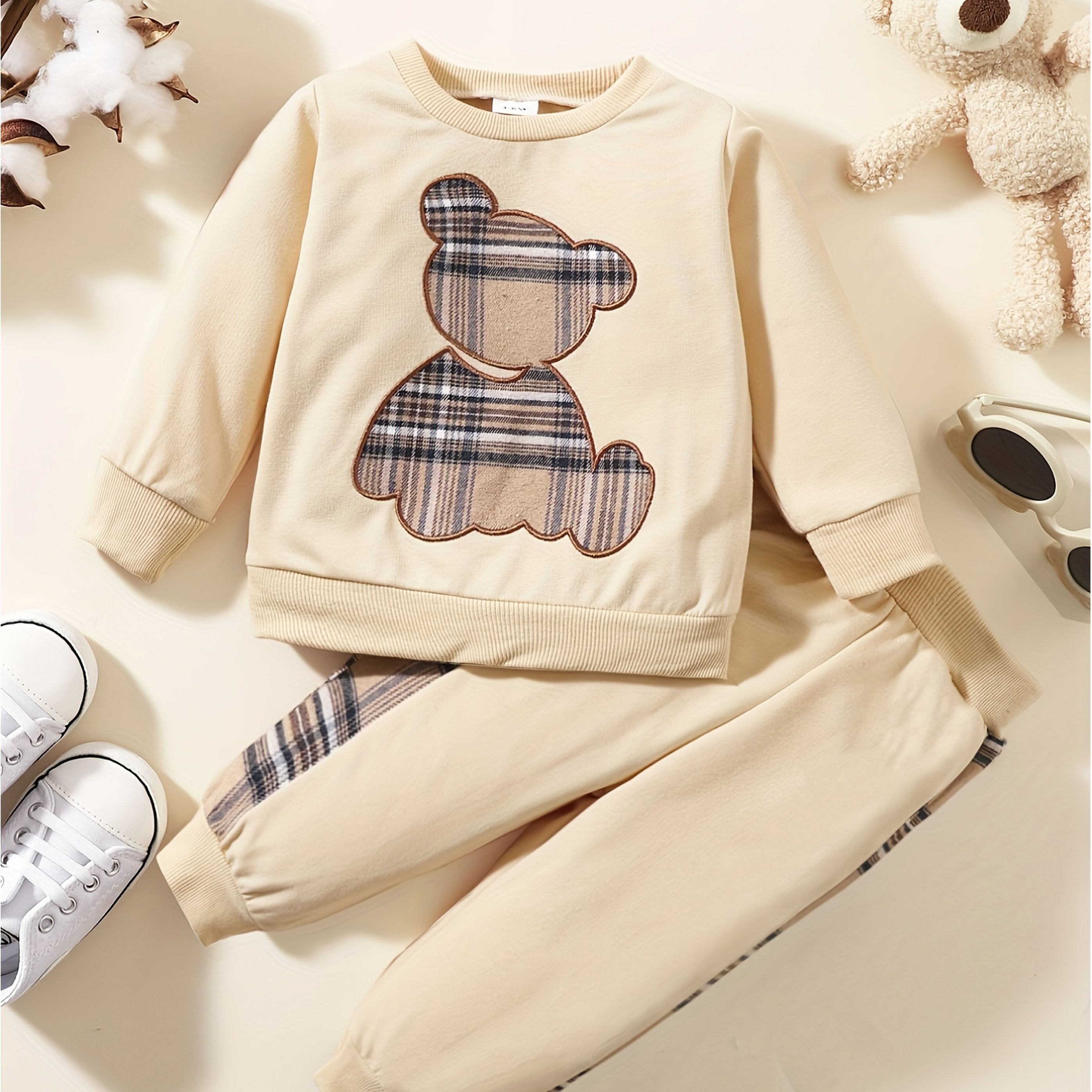 Toddler Boy's Fall Winter Outfit Long Sleeve Sweatshirt and Casual Pants