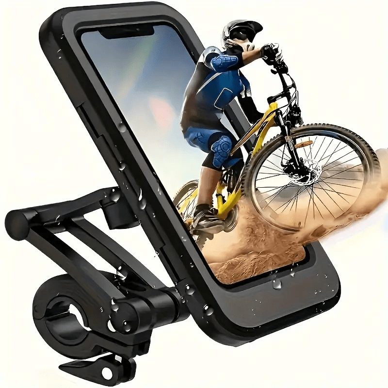 Universal Waterproof Shockproof Motorcycle Bicycle Phone Holder GPS Mount