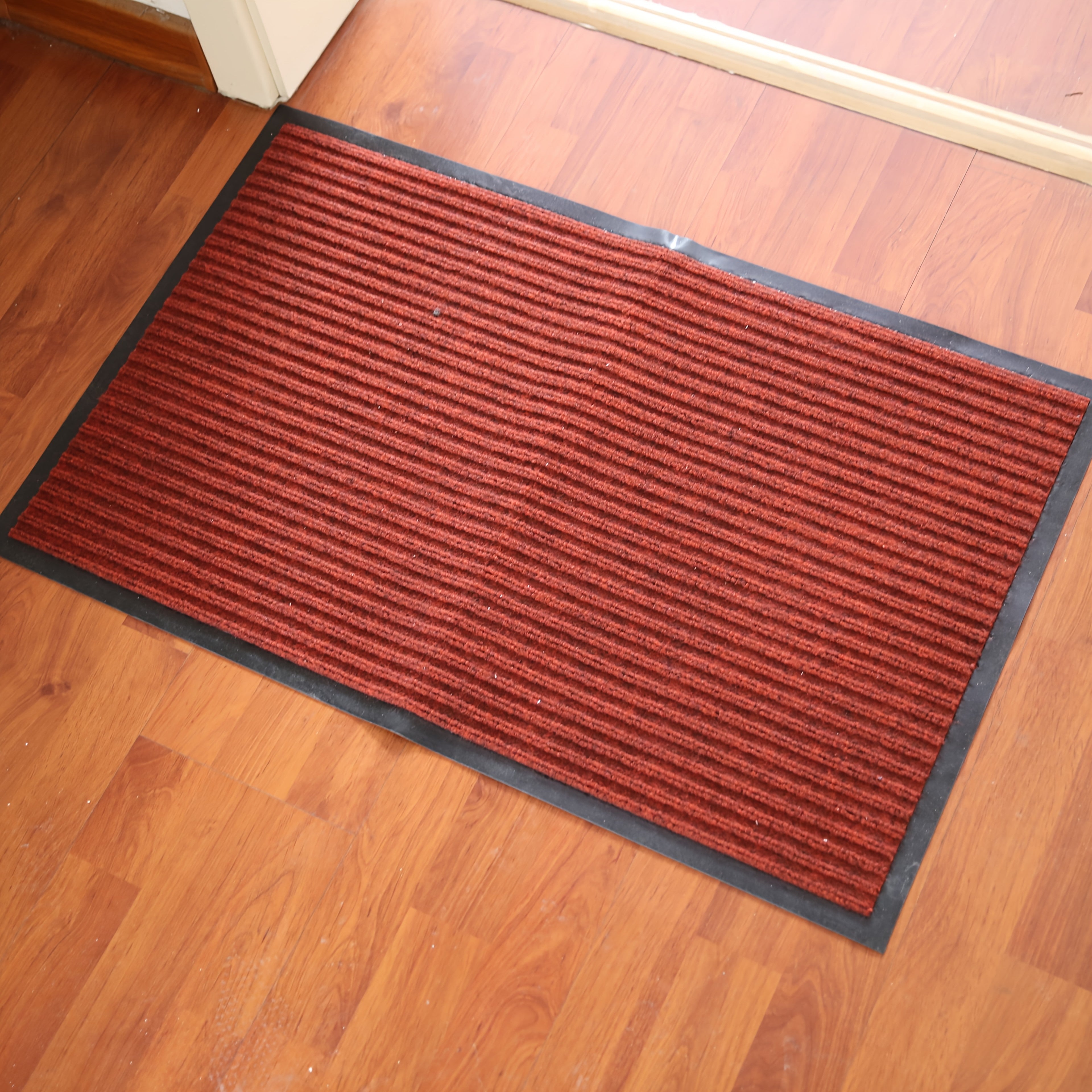 Alfombra impermeable geométrica para interior y exterior, entrada, 45x75cm, de alto tráfico
