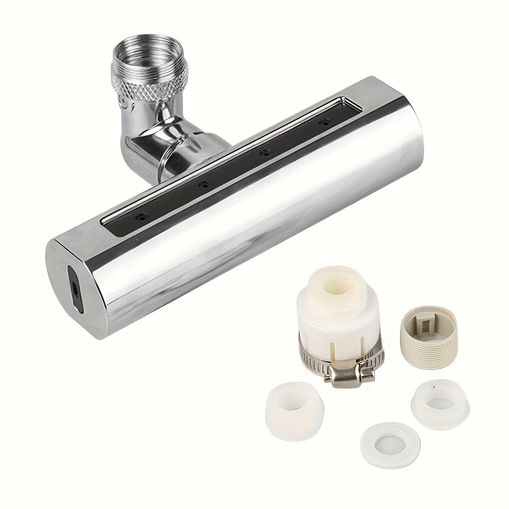 Kitchen Faucet Aerator Set with 4 Functions, 360-Degree Rotation, High-Pressure Water Flow