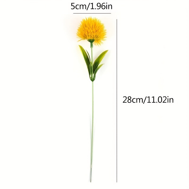 Artificial Plastic Dandelion Flowers for Home Decor, Weddings, 28cm, Pack of 5 or 10