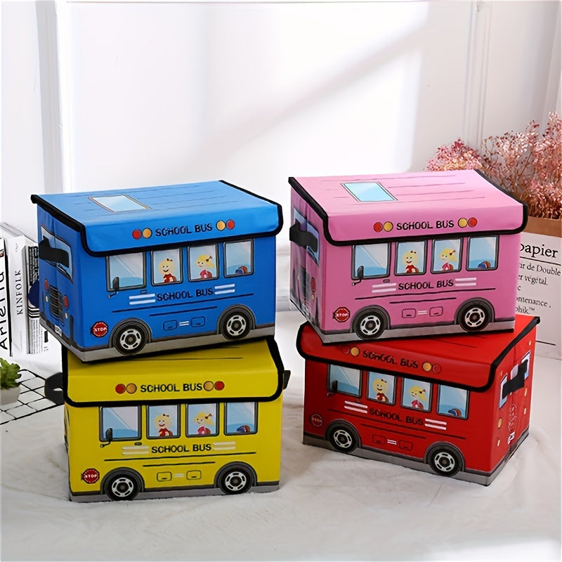Cartoon Car Storage Box Foldable Waterproof Moisture-Proof for Office Dorm Home Organization